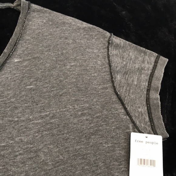 Free People All Mine Black Tee. S,M - Picture 5 of 8